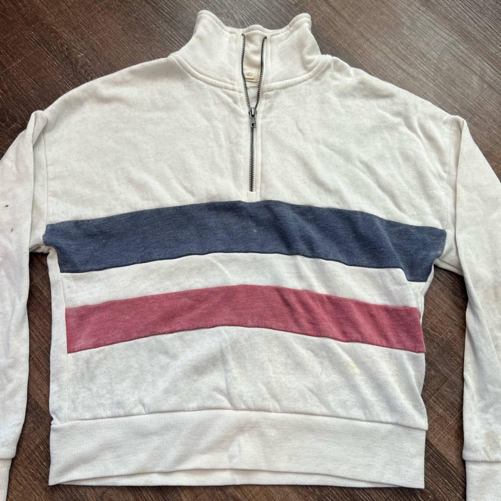Hippie rose quarterzip sweatshirt